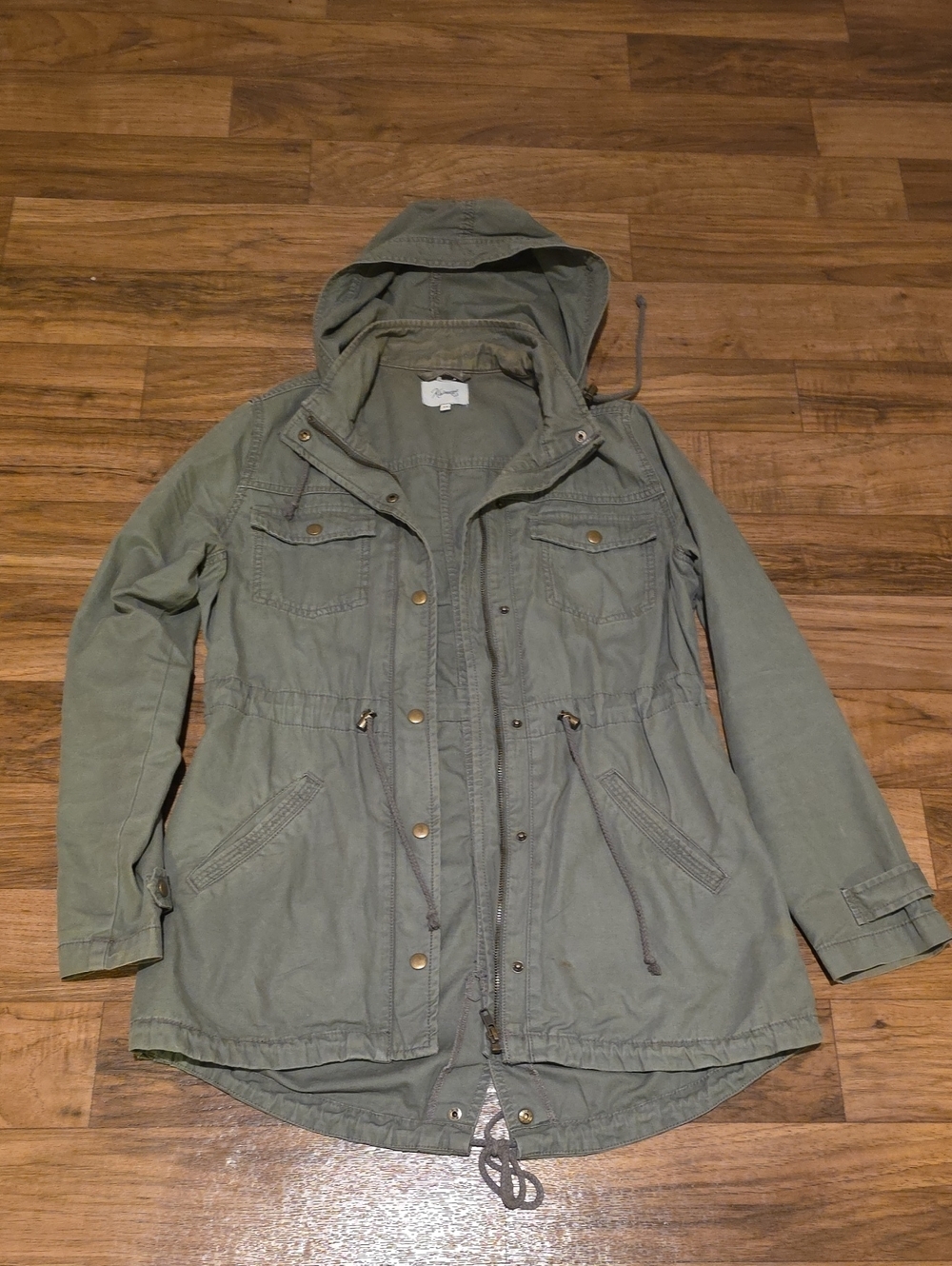 Kismet Olive Green Utility Jacket with Hood